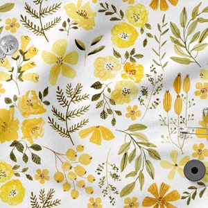 Autumn Flowers cotton 100%, Eco-print, Printed Cotton Fabric, Autumn fabric, Width 150cm /60"