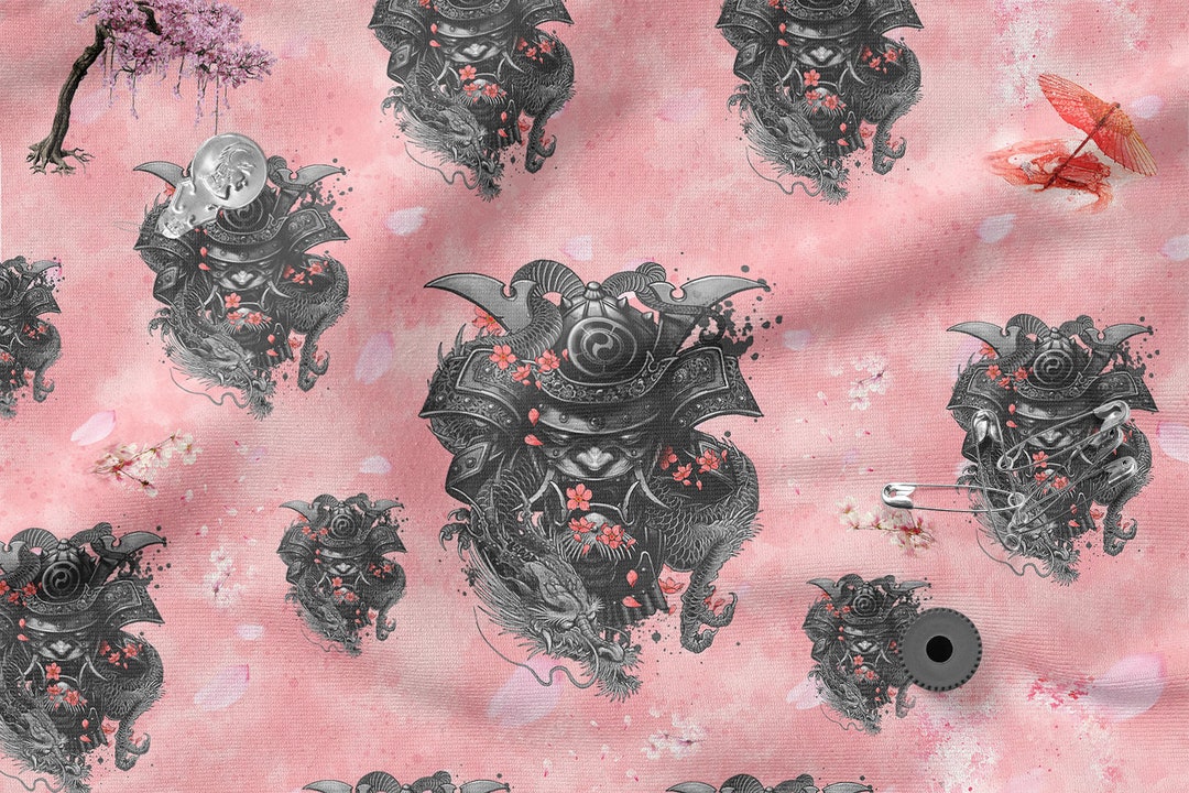 Japanese Pattern Cotton 100, Ecoprint, Plain Weave, Printed Cotton