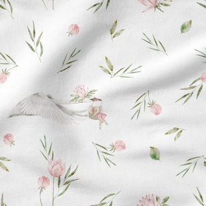 Swan Lake - Floral Frenzy - Samantha Johnson - Cloud 9 Fabrics - Poplin Swan Lake - Floral Frenzy - Samantha Johnson - Cloud 9 Fabrics - Poplin