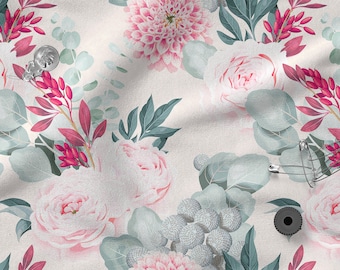 Powder Pink Cotton Sateen, soft and beautiful fabric, cotton satin, Perfect for crafting, clothing, bedding, Width 150cm /60"