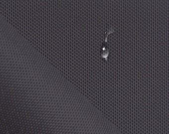 Wasserdichtes Gewebe OXFORD Graphit, einseitig mit Polyurethan beschichtet, 200G / m2, Breite: 160 cm