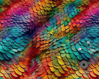 Dragon skin cotton 100%, Eco-print, Printed Cotton dragon skin fabric, Width 150cm /60&quot;