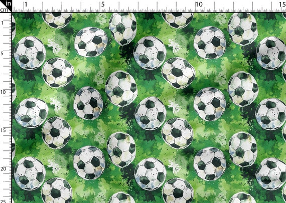 Tela de algodón 100% para fútbol, con estampado ecológico, para balón de  fútbol, ancho 150 cm