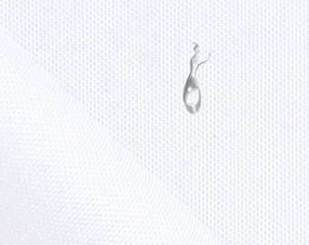 Waterproof fabric OXFORD White, Coated on one side with polyurethane, 200G/m2, Width 160cm /63"