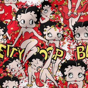 Retro Cartoon cotton 100%, Eco-print, Printed Cotton Fabric, Cartoon fabric, Width 150cm /60&quot;