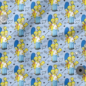 Algodón 100% con dibujos animados clásicos, estampado ecológico, tela de algodón estampada, tela con dibujos animados, ancho 150 cm/60"