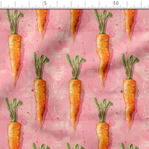 carrots cotton 100%, Eco-print, Printed Cotton Fabric, carrots fabric, Width 150cm /60&quot;