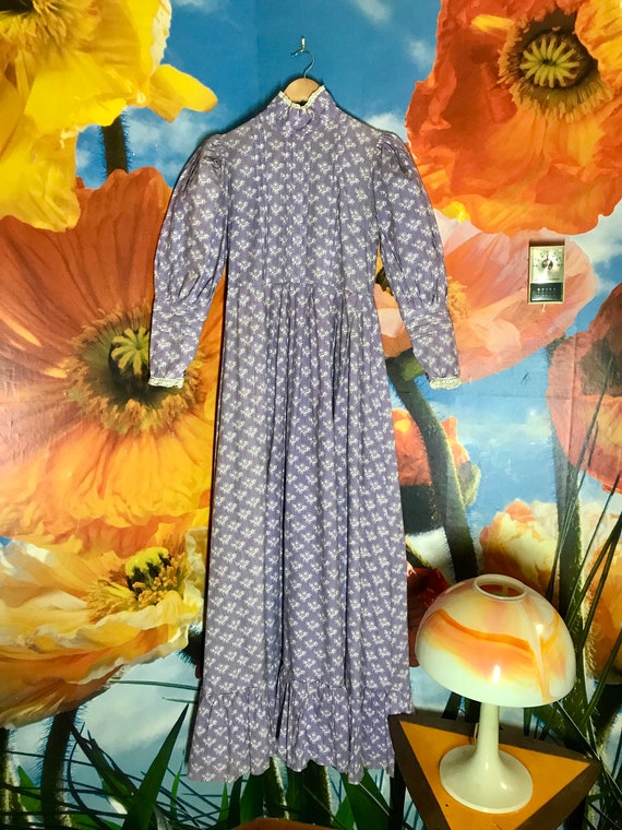 Rare Laura Ashley 1970s Renaissance Prairie Dress