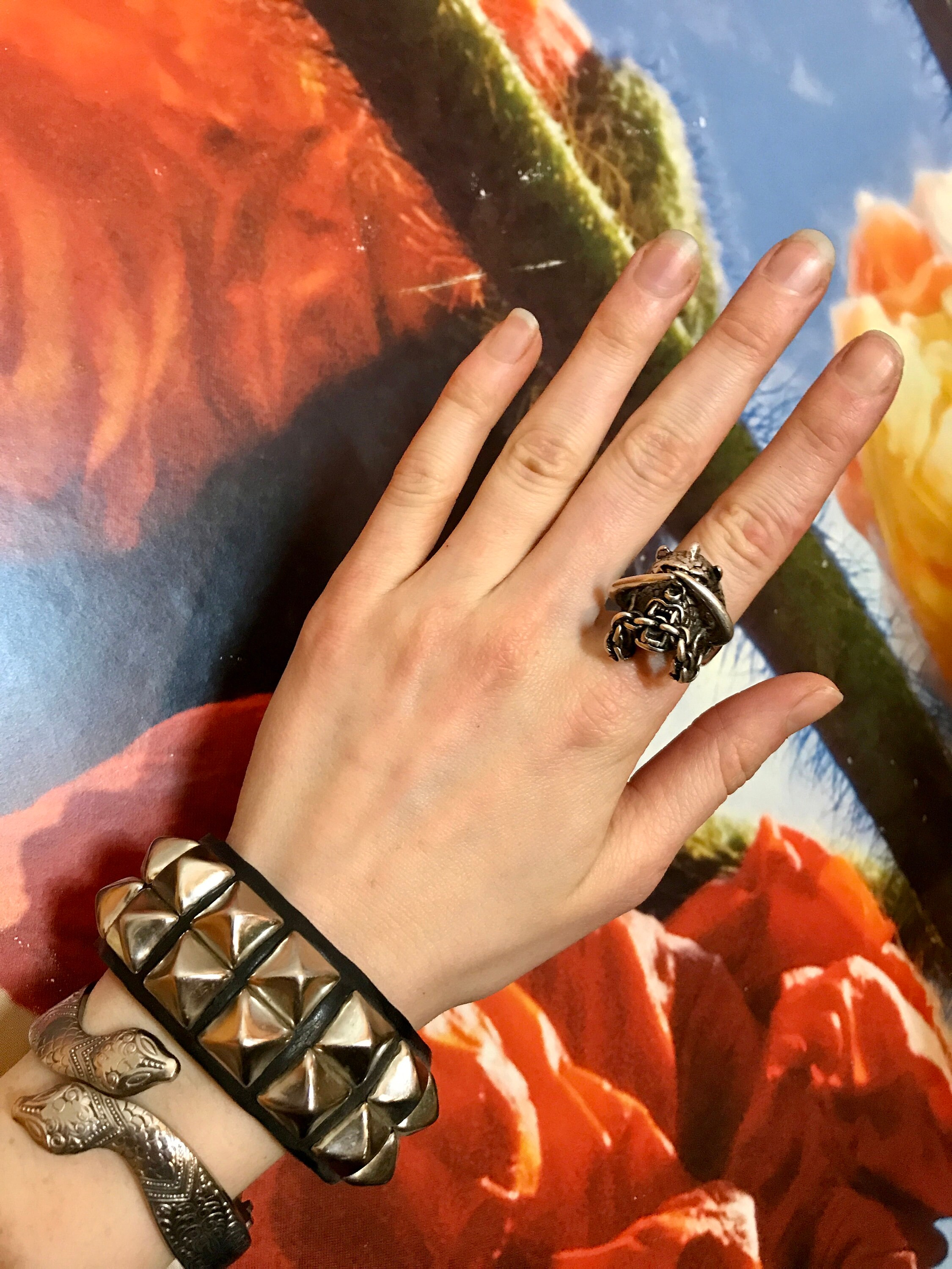 OLDSTOCK 1980s G&S Motörhead Sterling Silver Plated Heavy Metal