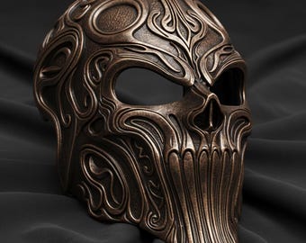 Bronze Abyss Totenkopf Maske