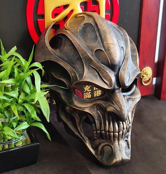 Mask of Vorthar – the Bone Tyrant –dark Fantasy Cosplay Helmet