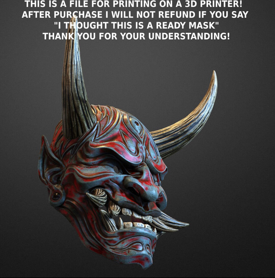 LIMITED EDITION Cyberpunk Oni Mask - Only 7 Left