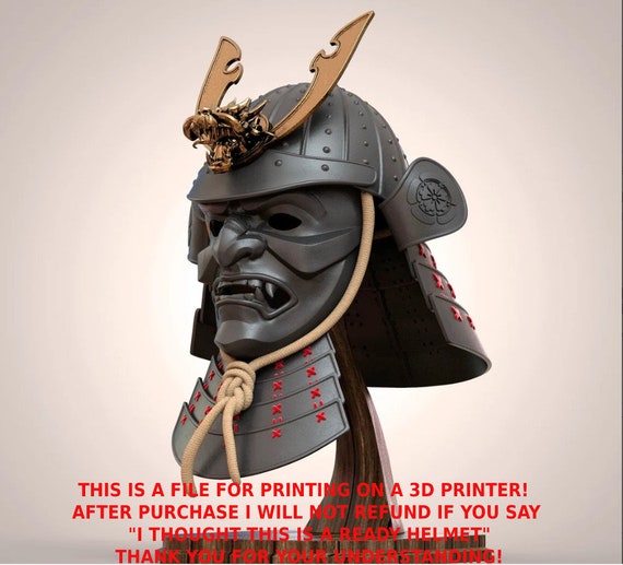 Samurai Kabuto Helmet Japanese Warior 3D Print Model STL