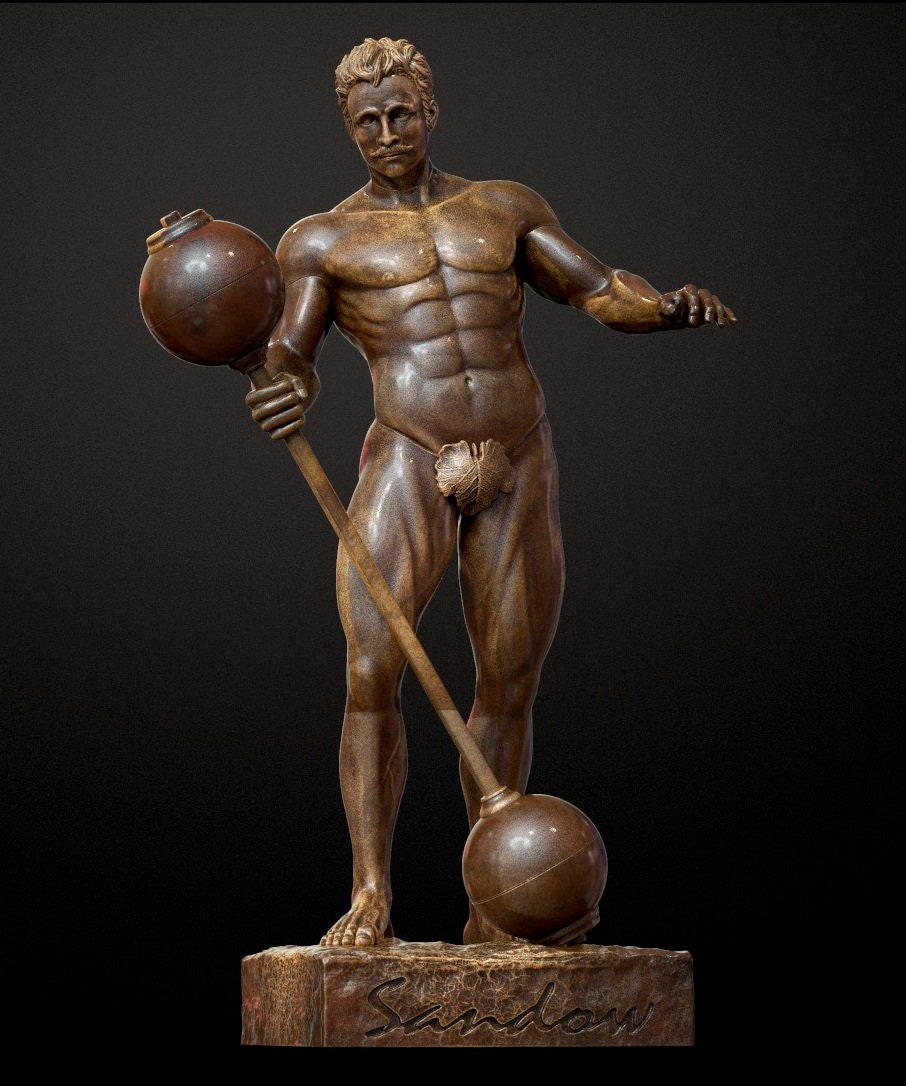 Sandow Statue Mr Olympia Bodybuilding Winner Gift STL File for 3D