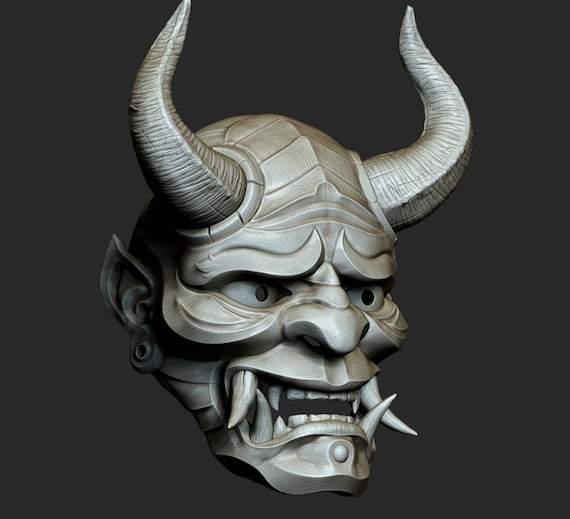 Hannya Scull Top mask Masque Oni Modèle d'impression 3D