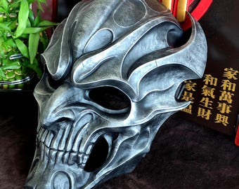 Maske von Vorthar – The Bone Tyrant – Dark Fantasy Cosplay Helm (Erwachsenengröße)