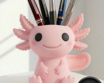 Süßer Axolotl Universal Halter | 3D-Druck STL | Einzigartiges Geschenk für Zuhause & Büro