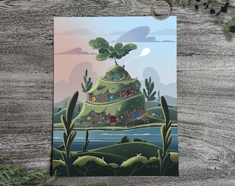 Der Hügel | Kunstdruck