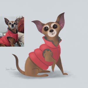 Custom Pet Illustration - 1 Pet