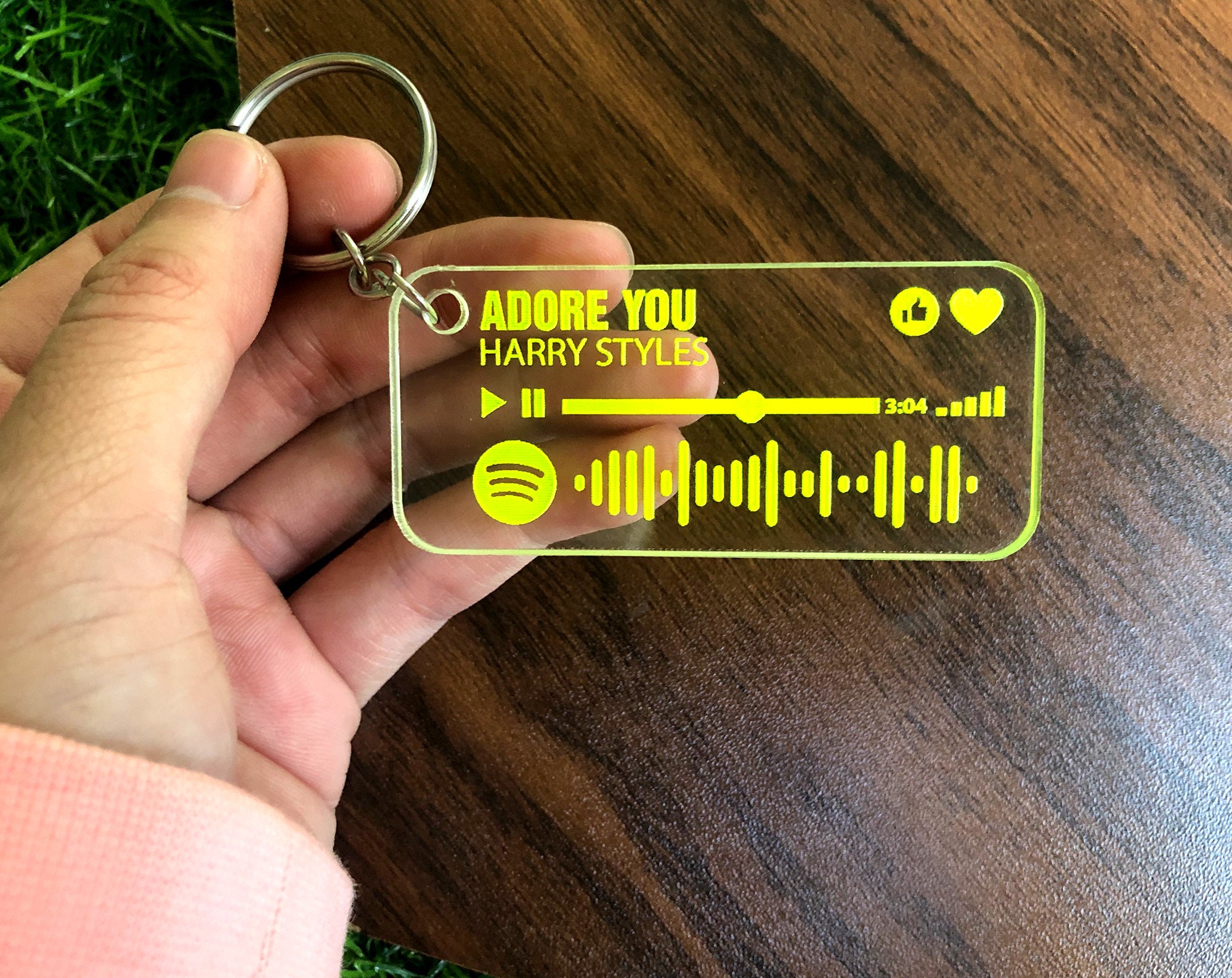 Scan Code music spotify Keychains Custom Personalized Music Etsy