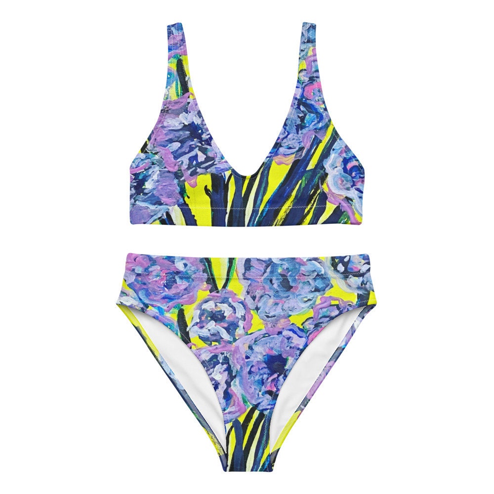 POP VASE Bikini taille haute recyclé par ARTLIFECHOSEME Etsy