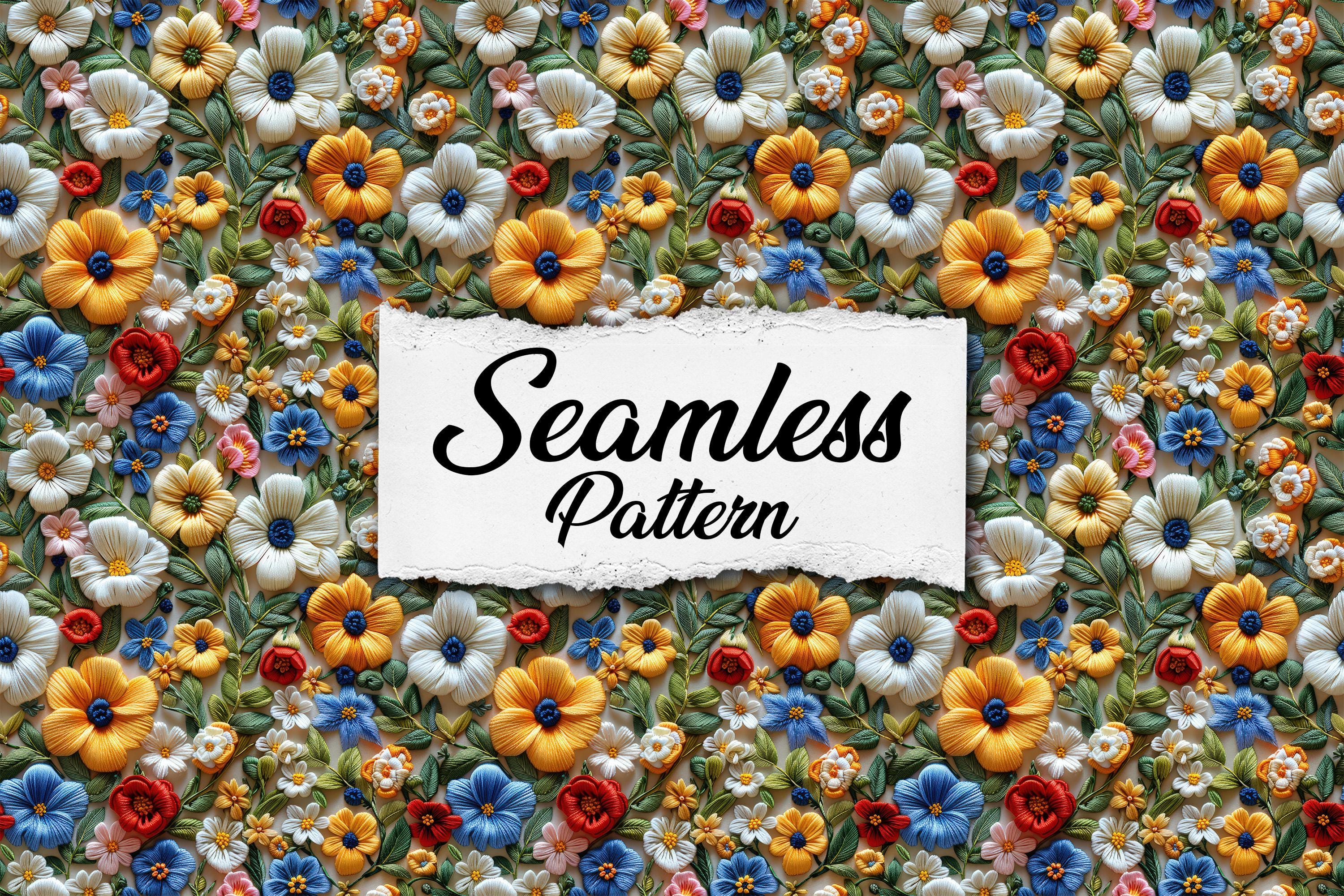 Stumpwork Flowers Embroidery Pattern | 3D Stitched Floral Texture | 3d ...