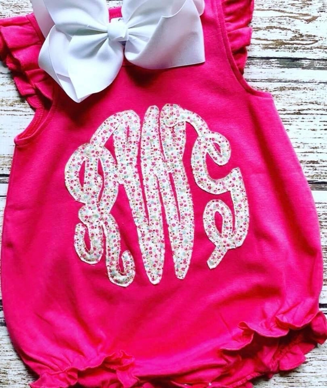 Seabird Shores Applique Criss-Cross Bubble by Magnolia Baby main image 1