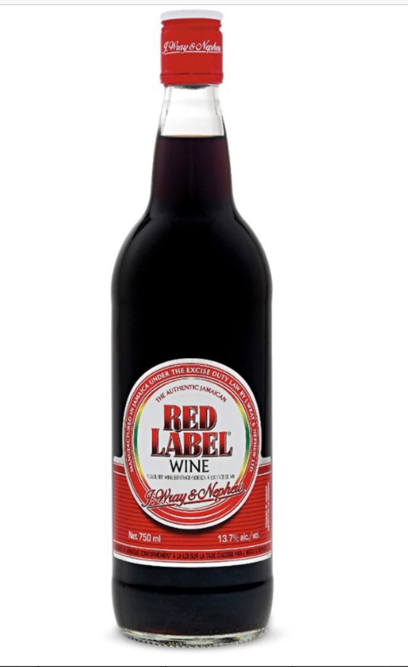 100 Authentic Jamaican Red Label Wine 750ML Etsy