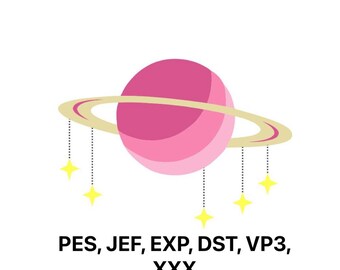 Planet Saturn Stickdatei