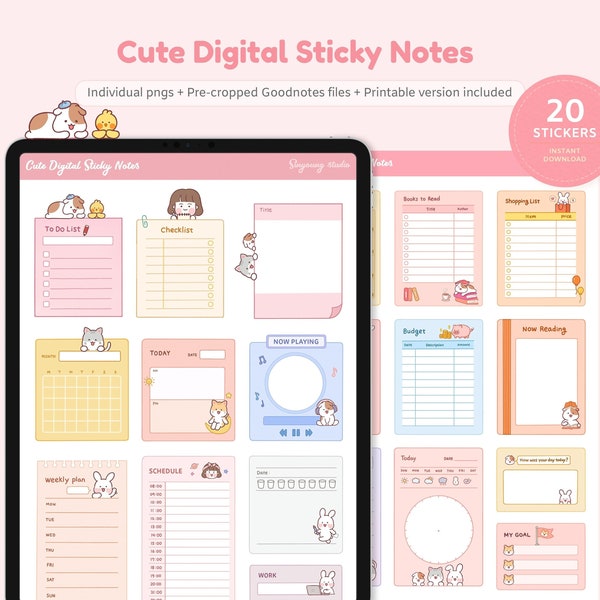 Cute Sticky Notes - Etsy