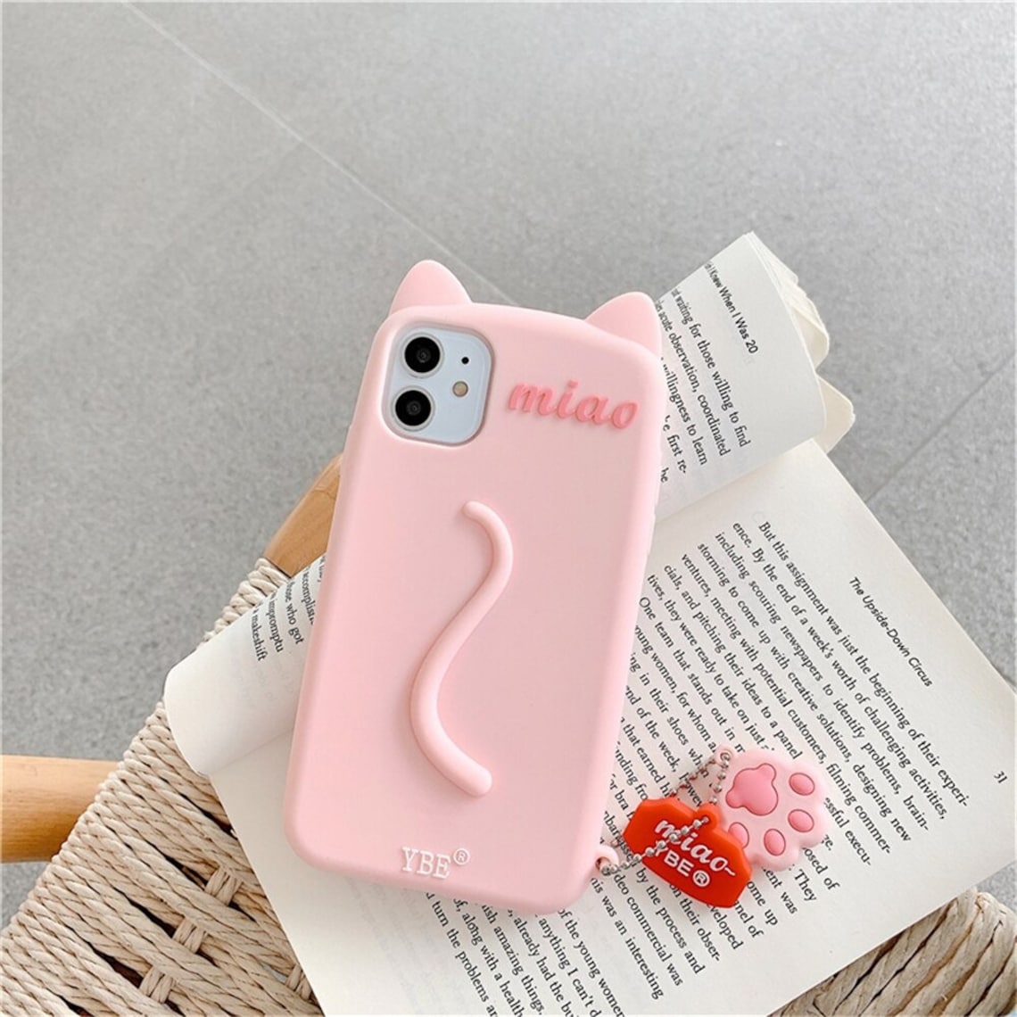 Pink Aesthetic Phone Case Cute Pink Love Heart Girl Gift Soft Etsy