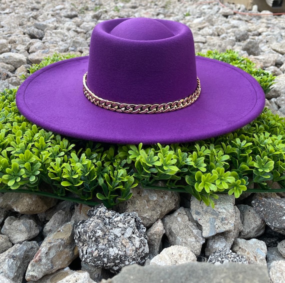 Vegan Wide Brim Faux Felt 