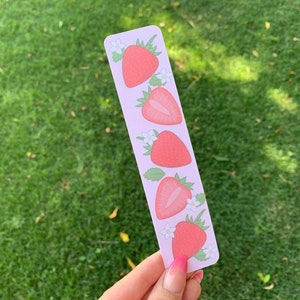 Strawberry Bookmark - Cute Strawberry Art