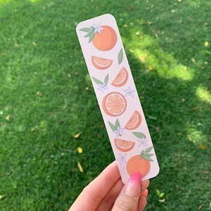 Orange Fruit Bookmarks - Cute Orange Art