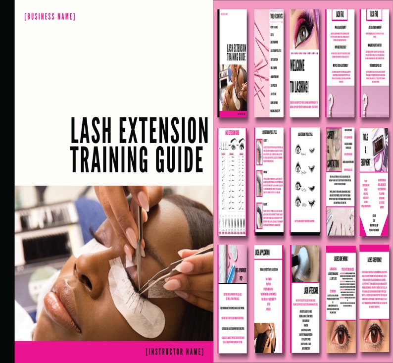 Lash Extension Training Manual | Etsy