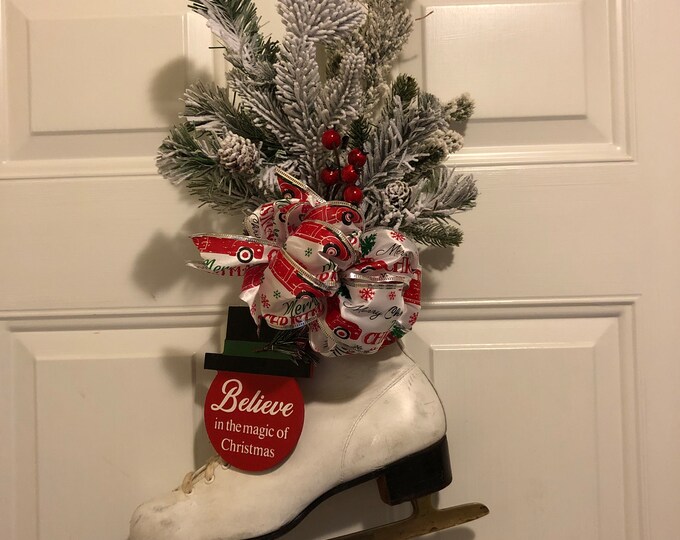 Ice Skate Door Decor Etsy