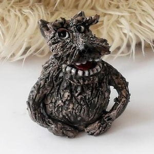Ceramic Sculpture, dog Figurine, Ceramic dog, dog Sculpture, Clay Statue, Cute dog, dog Statue, Ceramic Animal, Handmade Sculpture