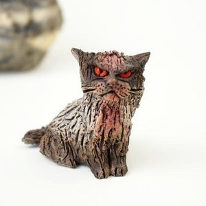 ceramic cat, cat decor, figurines cat, sculpture cat , cat lover gift,  cat statue, sculpture decor, cat figure, gifts for cat lovers