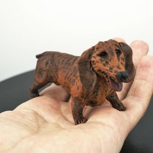ceramic dachshund dog, ceramic dog , sculpture dog, dog statue, dog figure, dog gift, dog lover gift, custom sculpture