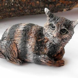 ceramic cat, cat decor, figurines cat, sculpture cat , cat lover gift,  cat statue, sculpture decor, cat figure, cat gift