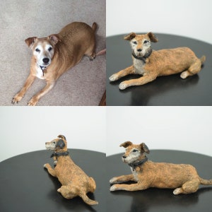 custom pet portrait , ceramic dog , sculpture dog, dog statue, dog figure, dog gift, dog lover gift, custom sculpture, custom figurine