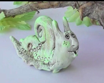 figurine snail ceramic , ornament snail , snail figurine, clay sculpture, snail  sculpture, animal lover gift, snail  lover gift, snail  art