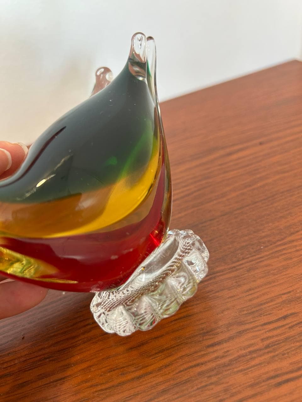 Vintage Murano Glass Swan Figurine – 23 Cm Italian Art Glass Bird