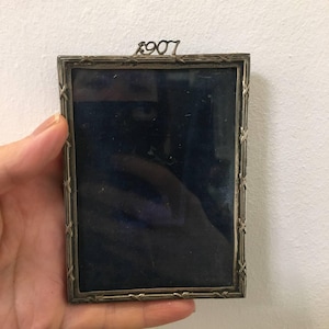 Antique 1907 Elkington Silver Plated Picture Frame 11x8.5 cm, Victorian Ornate Photo Holder, Vintage Home Decor Gift