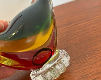 ヴィンテージ ムラーノガラス 白鳥の置物 – 23 cm イタリア製アート