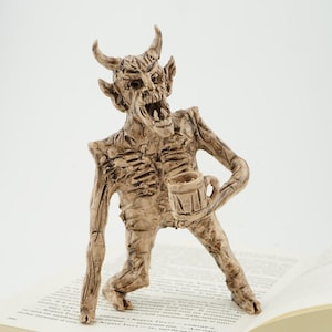 Absurd finstere Skulpturen Gruselige Statuen gruselige Dämonen-Statuen Autor handgemacht
