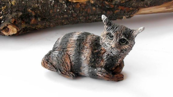 陶器の猫、猫の装飾品、猫の置物、猫の彫刻、猫好きへの贈り物、猫の像