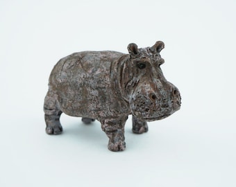 ceramic hippos , hippos figurine, clay sculpture, hippos sculpture, animal lover gift, hippos lover gift, hippos art, animal sculptures