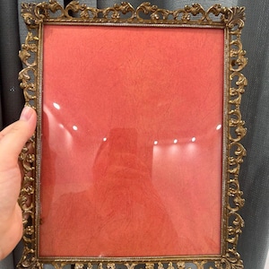 Vintage Brass Picture Frame 20x25 cm | Ornate Victorian Baroque Photo Frame | Willmott UK Antique Home Decor