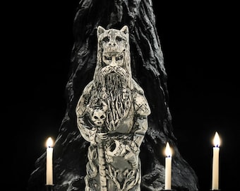 Handmade figurine of the god Veles – sculpture of Slavic mythology for spiritual decoration